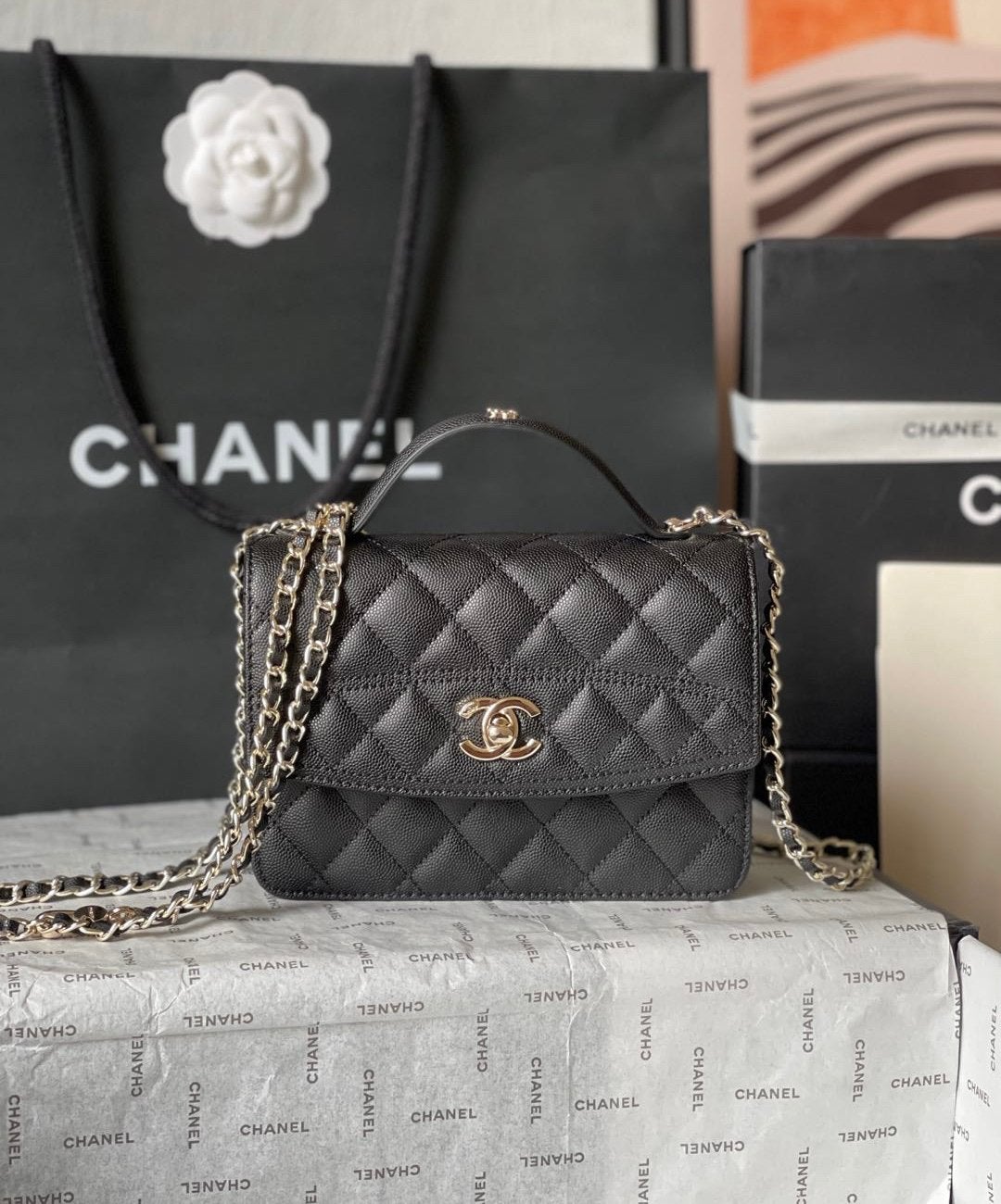 Chanel handtas – Luxe designer tas in zeer goede staat, Envoi, Comme neuf, Sac à main