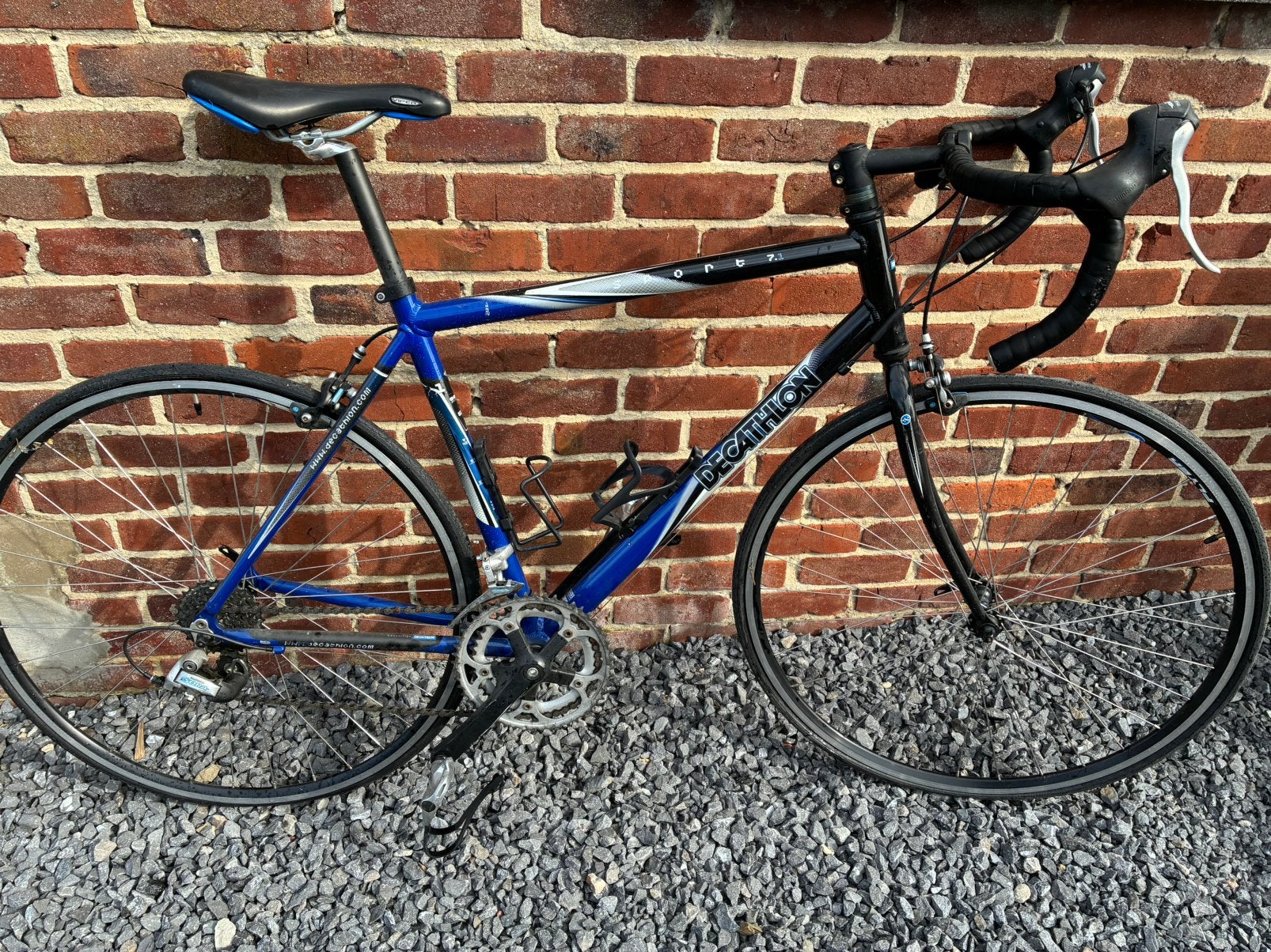 Racefiets Decathlon Sport 7.1 maat 51, Fietsen en Brommers, Ophalen, Gebruikt, Velgrem, Aluminium