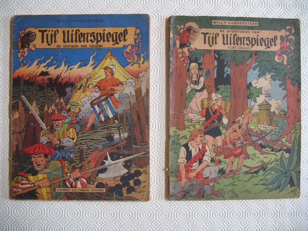 Tijl Uilenspiegel; 1ste druk 1954 - 1955, Vandersteen, Boeken, Meerdere stripboeken, Ophalen of Verzenden