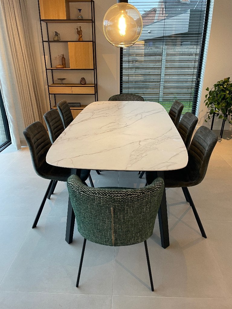 Ceramic eettafel 900 Euro, Ophalen, Overige materialen, 100 tot 150 cm, 200 cm of meer