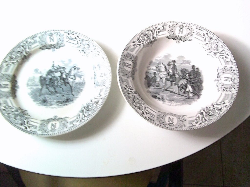 2 sier borden napoleon keramis B F, Antiek en Kunst, Antiek | Keramiek en Aardewerk, Ophalen