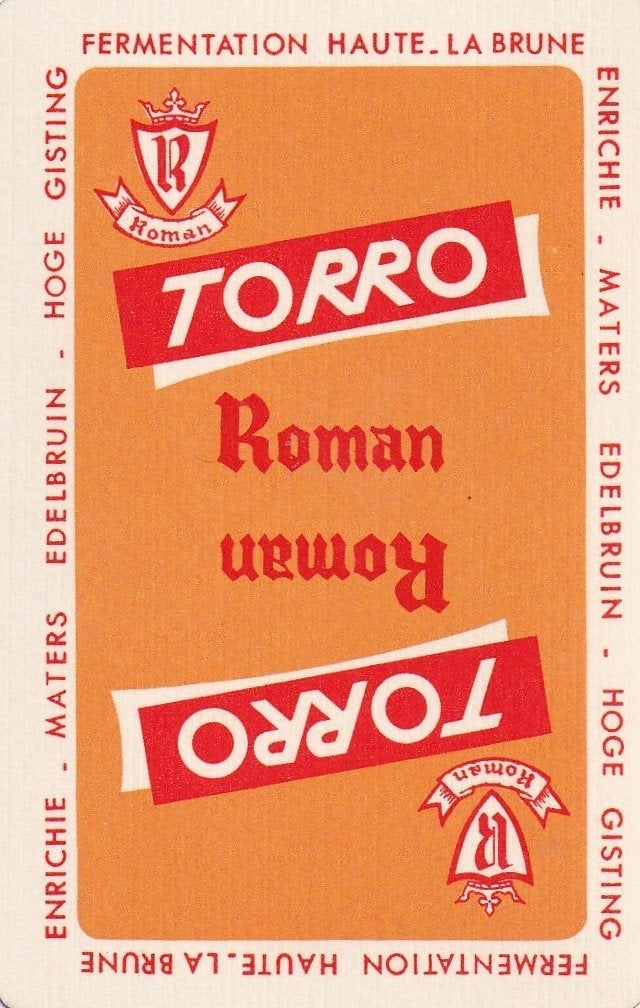 B 125 / S K TORRO ROMAN TEKST ONDERBROKEN, Verzamelen, Speelkaarten, Jokers en Kwartetten, Ophalen of Verzenden, Nieuw, Speelkaart(en)