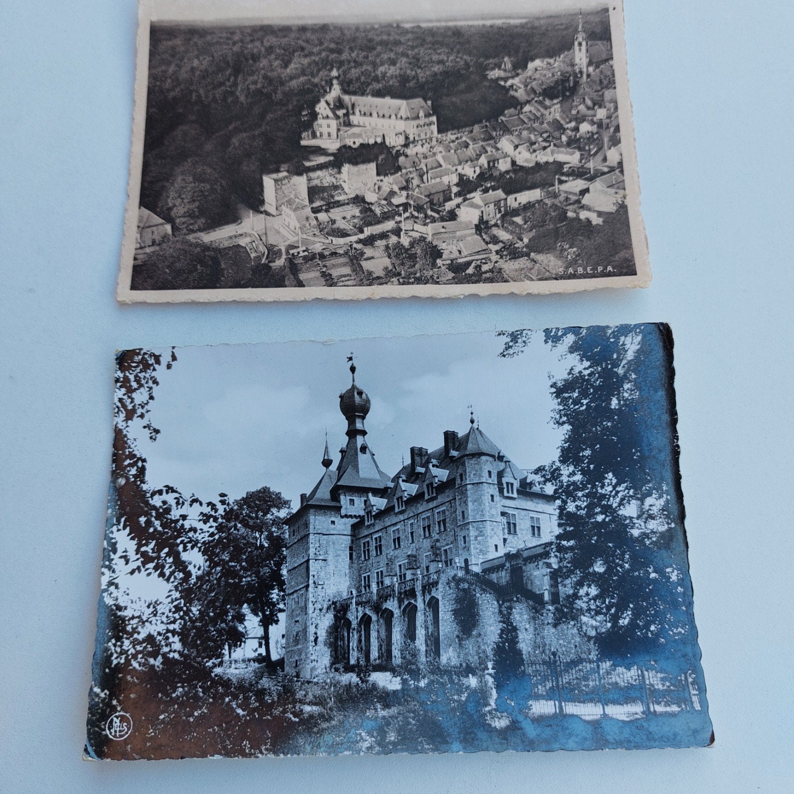 2 oude postkaarten van Chimay, Verzamelen, Ophalen of Verzenden