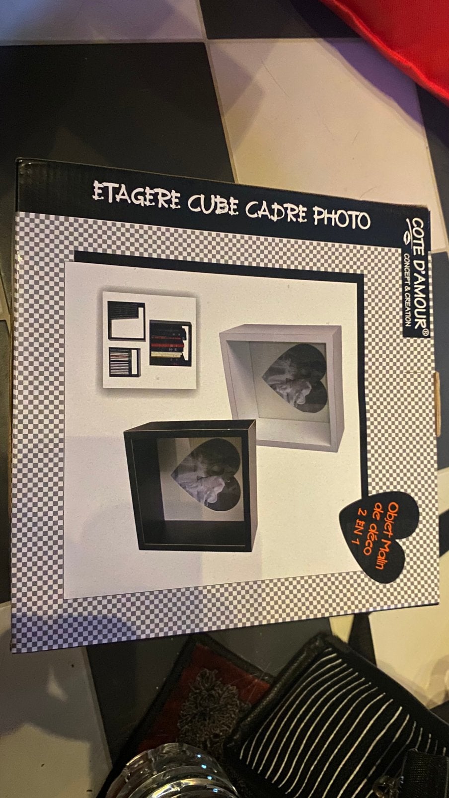 Cadre photo Etagere de couleur noir, Enlèvement, Neuf, Noir