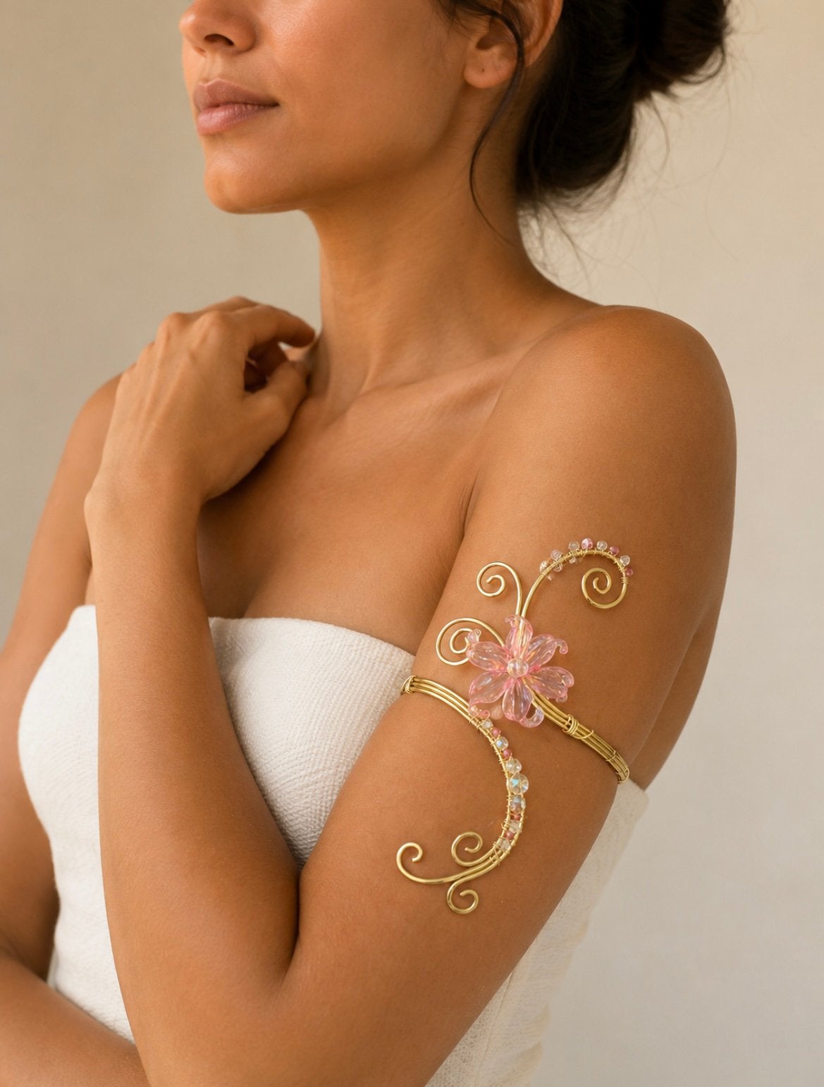 Armband/ armboei, Handtassen en Accessoires, Armbanden, Verzenden, Nieuw, Goud, Overige materialen