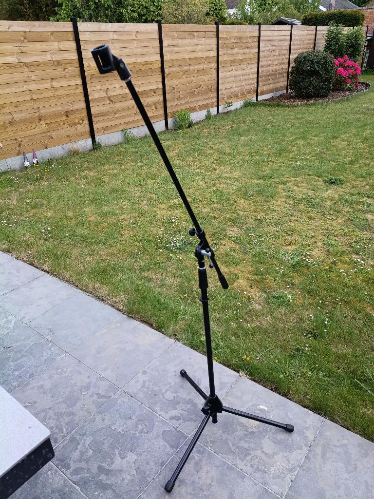 Microfoon statief ijzer, Muziek en Instrumenten, Microfoons, Ophalen, Zo goed als nieuw, Overige typen