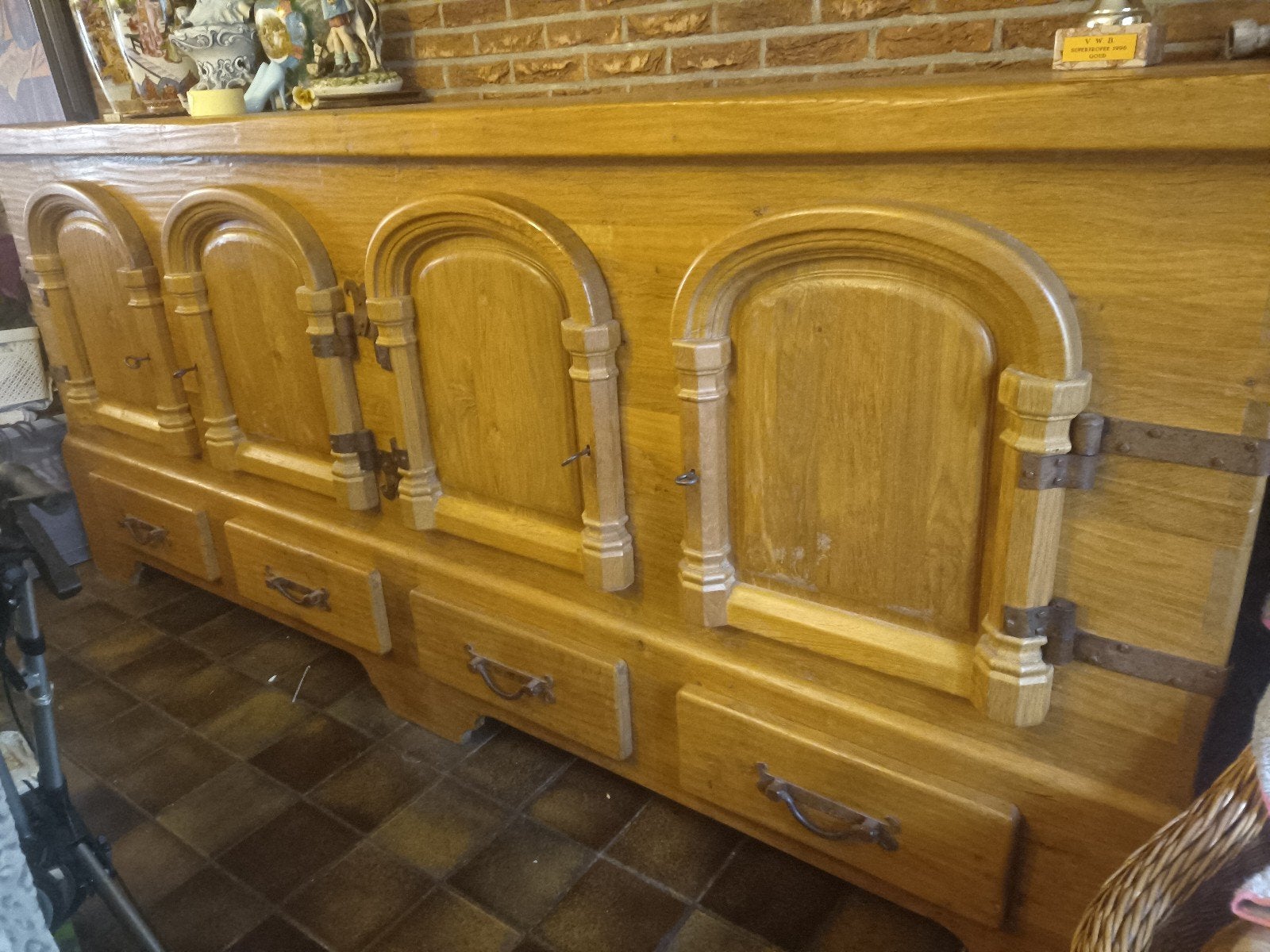 licht eiken dressoir, Ophalen, Zo goed als nieuw, Eikenhout