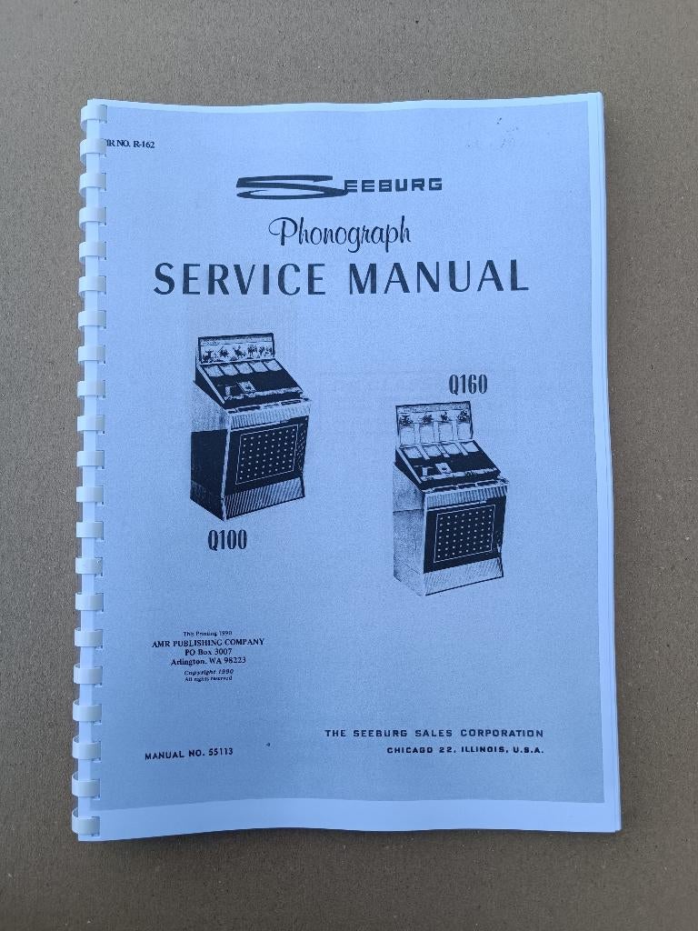 Service Manual: Seeburg Q100/160 (1960) jukebox nieuw !!, Envoi, Seeburg
