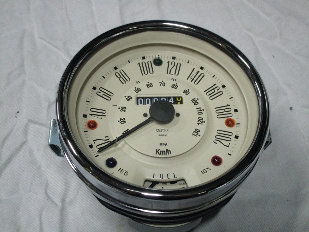 centrale teller COOPER S 200 km/h magnolia Classic Mini, Ophalen, Nieuw, Mini