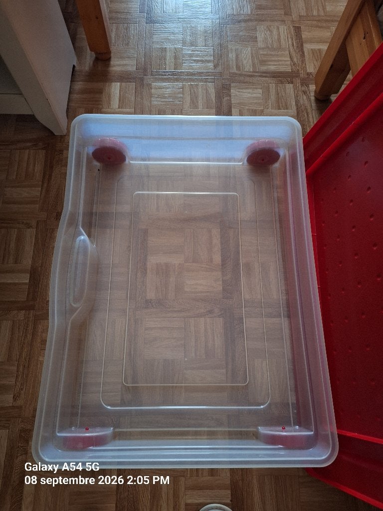 Kunststof container met wielen, Ophalen, Gebruikt, 40 tot 60 cm, 75 tot 100 cm