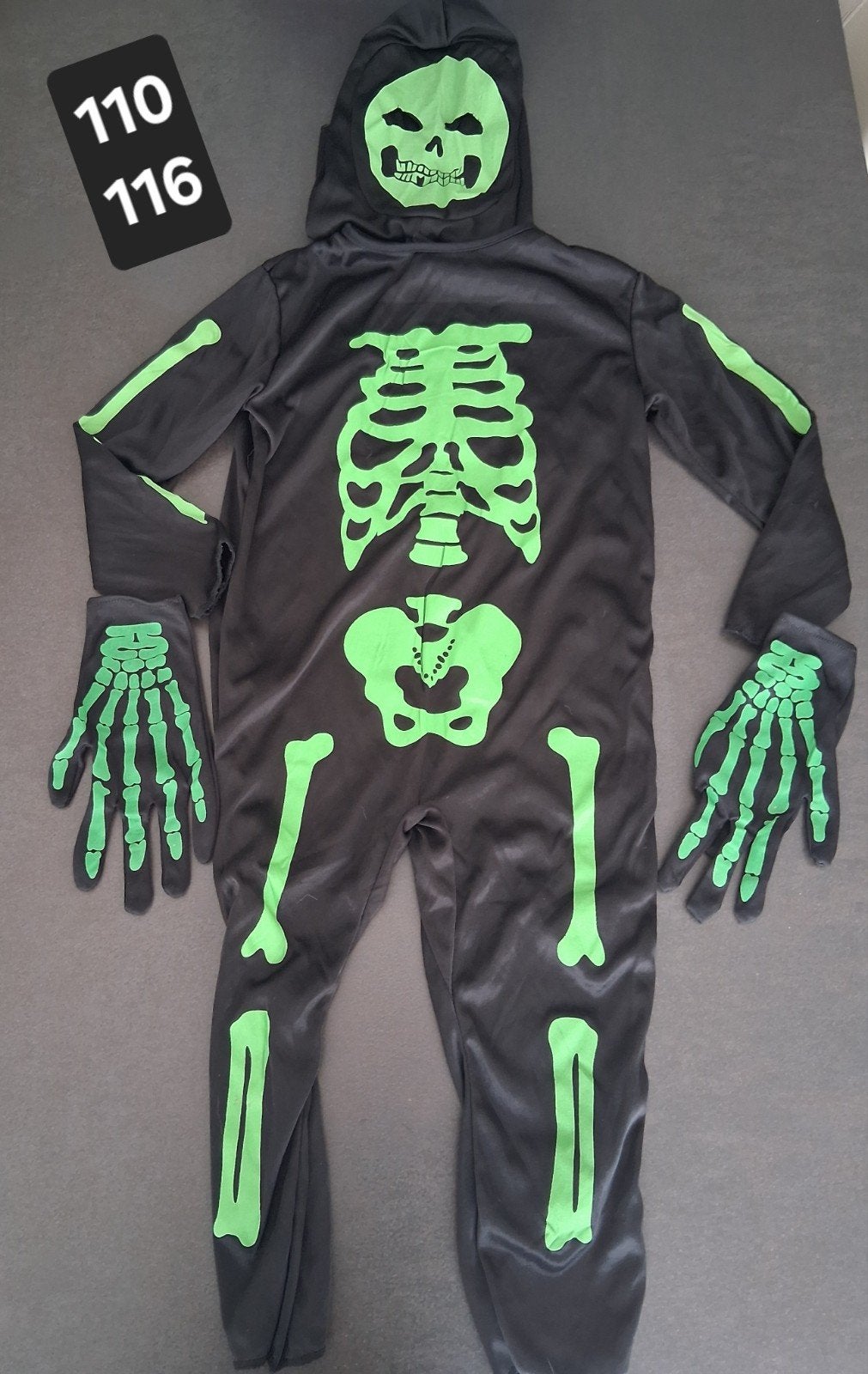 Costume de squelette taille 110 116, Enlèvement ou Envoi