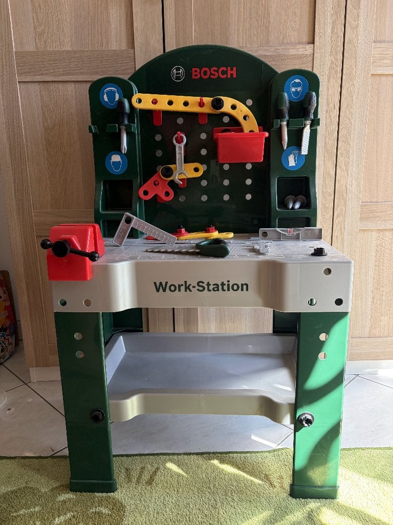 Établi de bricolage enfant Bosch Work-Station avec outils, Enlèvement, Utilisé