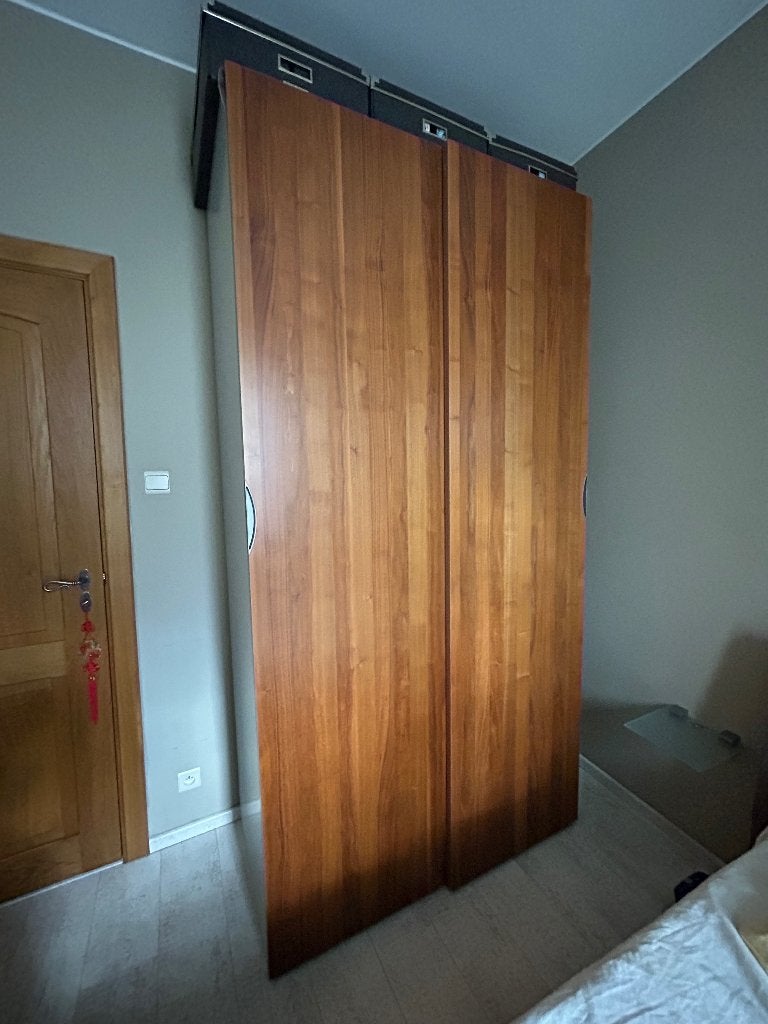 Garde robe avec portes coulissantes, Maison & Meubles, 100 à 150 cm, Enlèvement, Utilisé, 200 cm ou plus