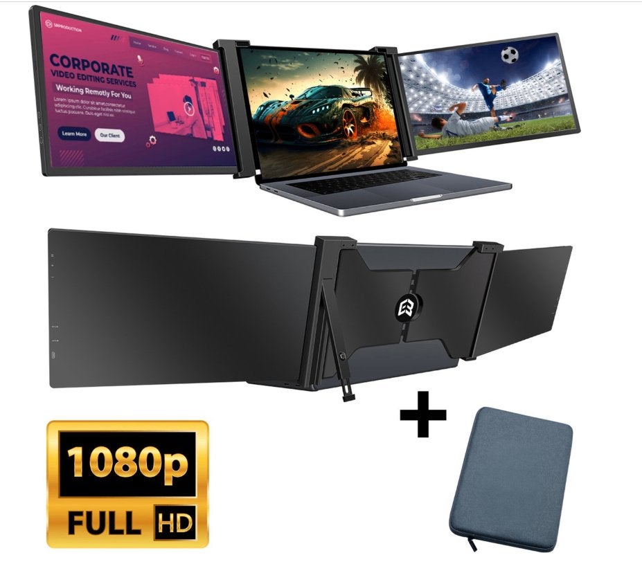 E3MAX Portable Monitor Pro Ultra - Tri-screen - Monitoren, Computers en Software, Full HD, Ophalen of Verzenden, Zo goed als nieuw