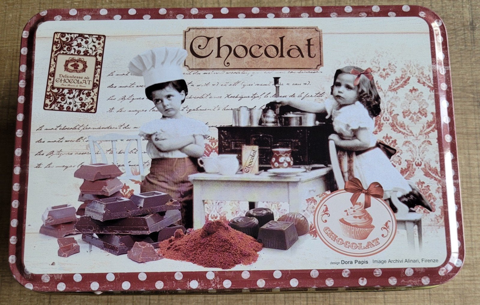 Blikken doos: Chocolat, Ophalen of Verzenden, Zo goed als nieuw