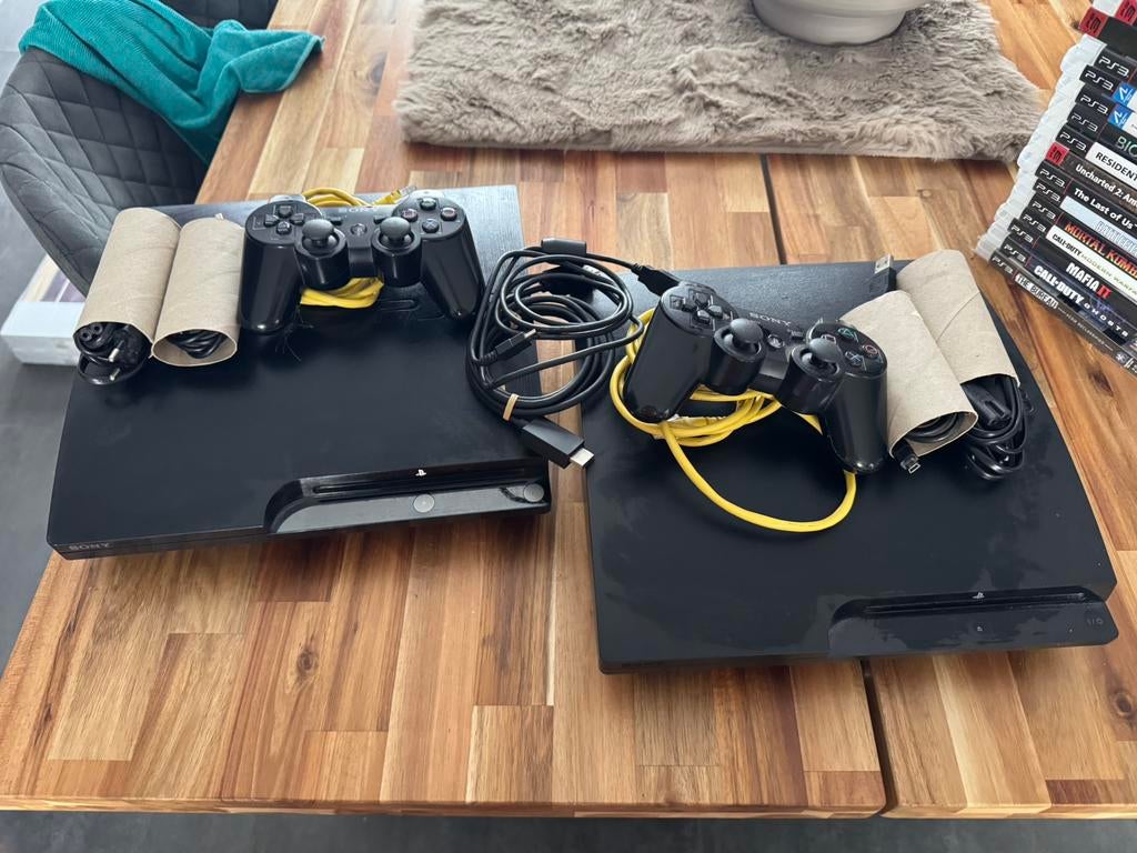 Ps3, Games en Spelcomputers, Spelcomputers | Sony PlayStation 3, Gebruikt, Met 2 controllers, Met games, Ophalen
