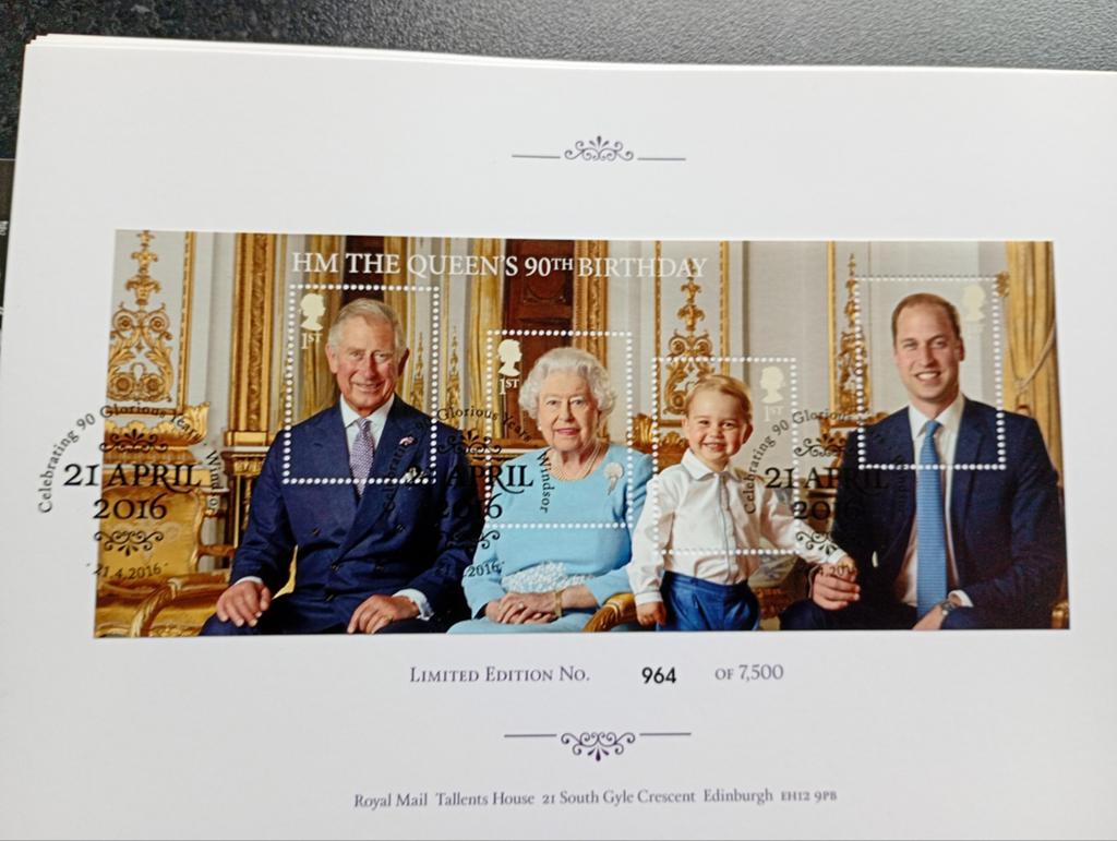 I13) koningin Elizabeth 90 jaar, Postzegels en Munten, Postzegels | Europa | UK, Ophalen of Verzenden