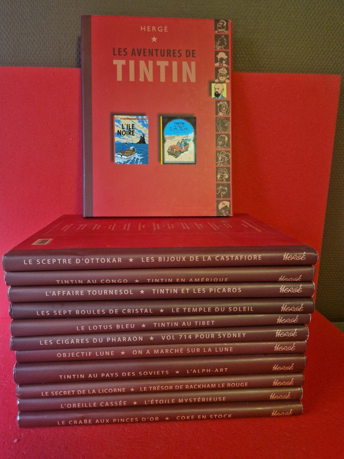Lot de 12 bd double album tintin (série complète), Enlèvement ou Envoi