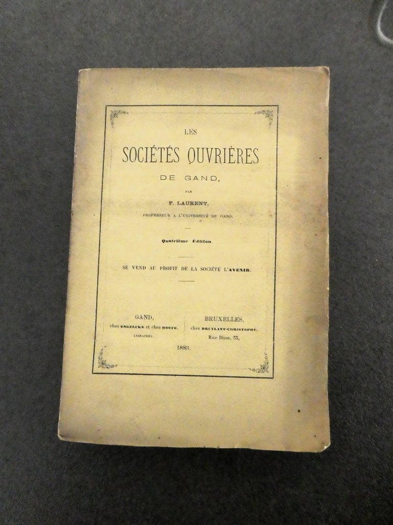 Les Sociétés Ouvrières de Gand - F. Laurent 1883, Ophalen of Verzenden