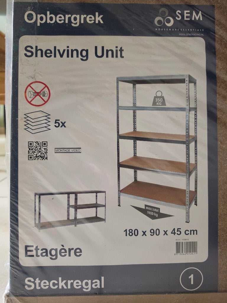 opbergrek, Huis en Inrichting, Kasten | Stellingkasten, Ophalen, Nieuw