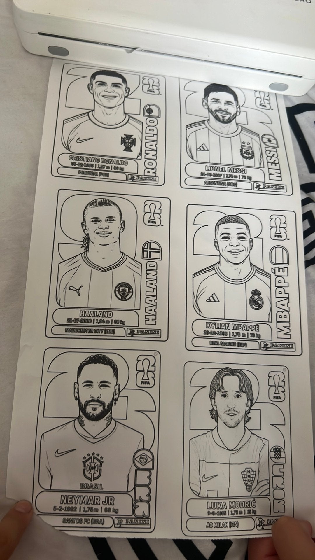 Inkleur plaats ronaldo panini voetbal sticker, Ophalen of Verzenden, Zo goed als nieuw