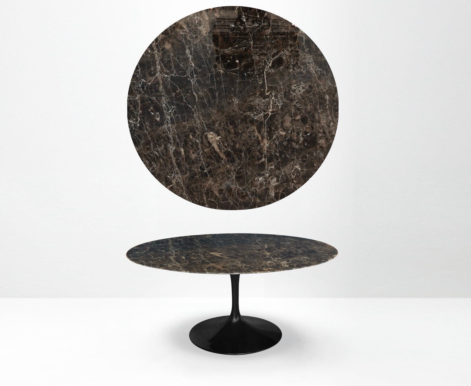Originele ronde Knoll Tulip eettafel Emperador E. Saarinen, Enlèvement ou Envoi, Vitra togo mah jong ligne roset cor cassina b&b italia artifort
