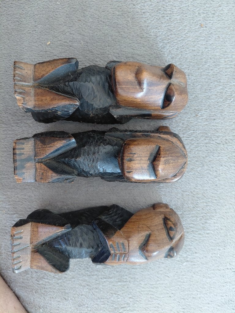 Statuette en bois, Antiquités & Art, Art | Sculptures & Bois, Enlèvement, Bois, Sculpture sur bois