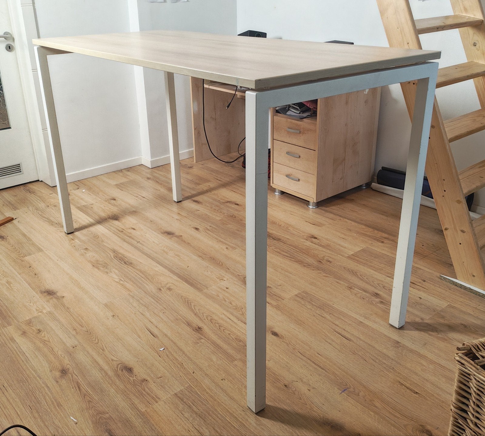 Table Haute de Bureau + Tabouret, Enlèvement, Comme neuf