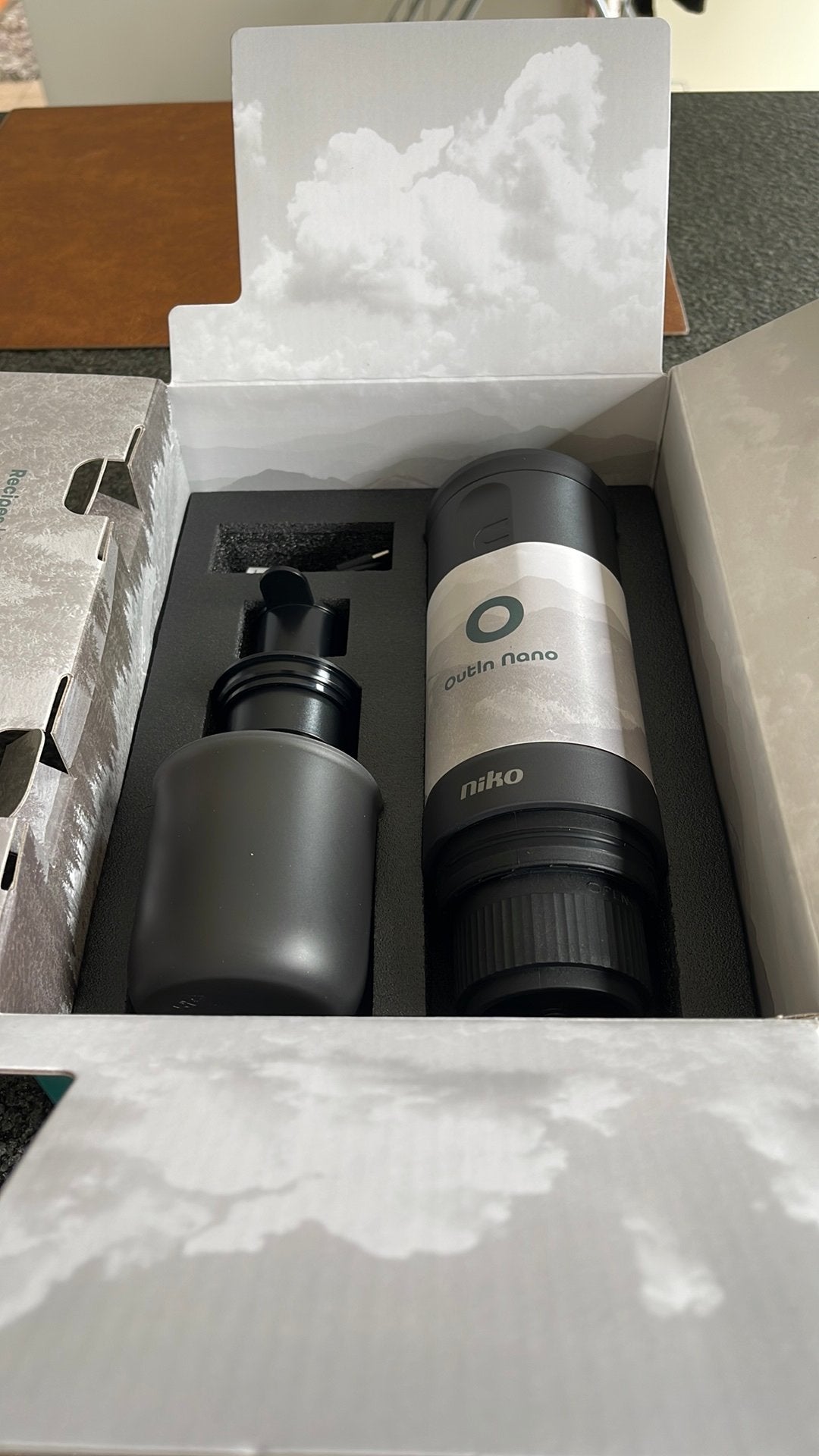 OutIn Nano x Niko draagbaar elektrische expressomachine, Elektronische apparatuur, Koffiezetapparaten, Nieuw, Gemalen koffie, Koffiepads en cups