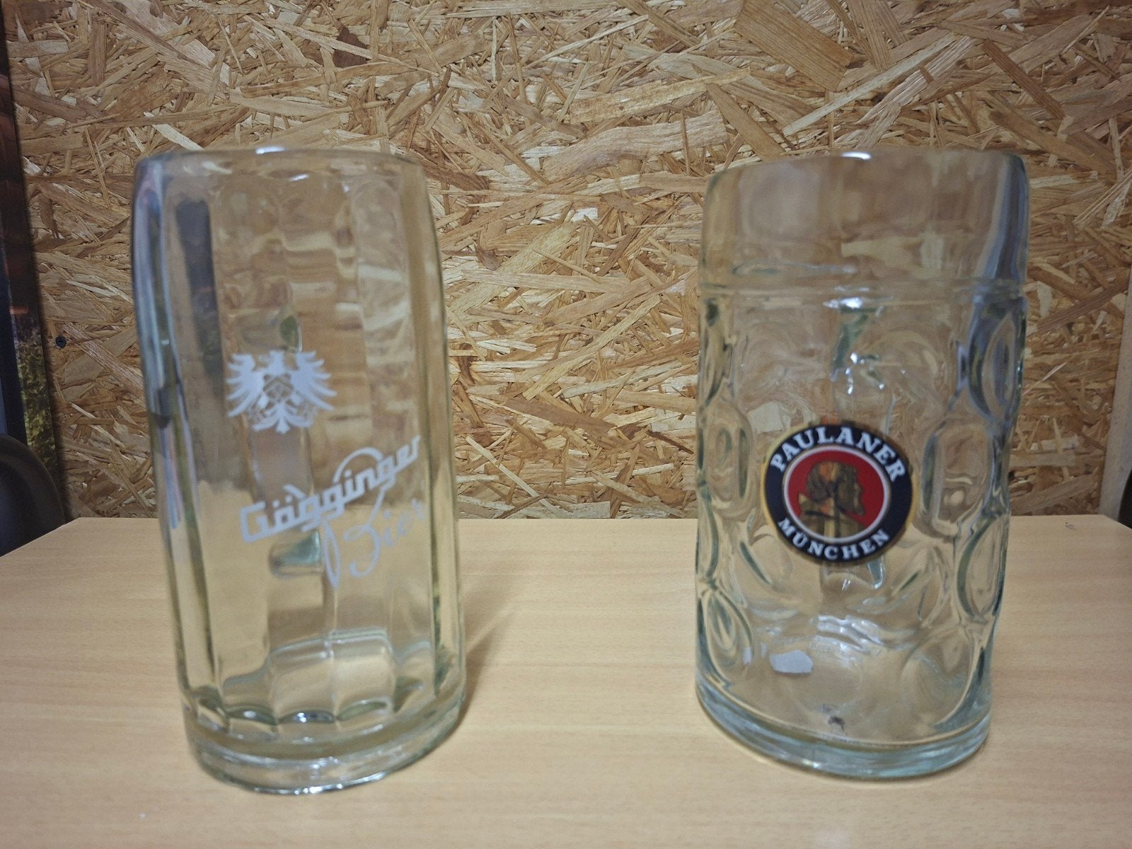 grote glazen drink kanne, Verzamelen, Biermerken, Ophalen