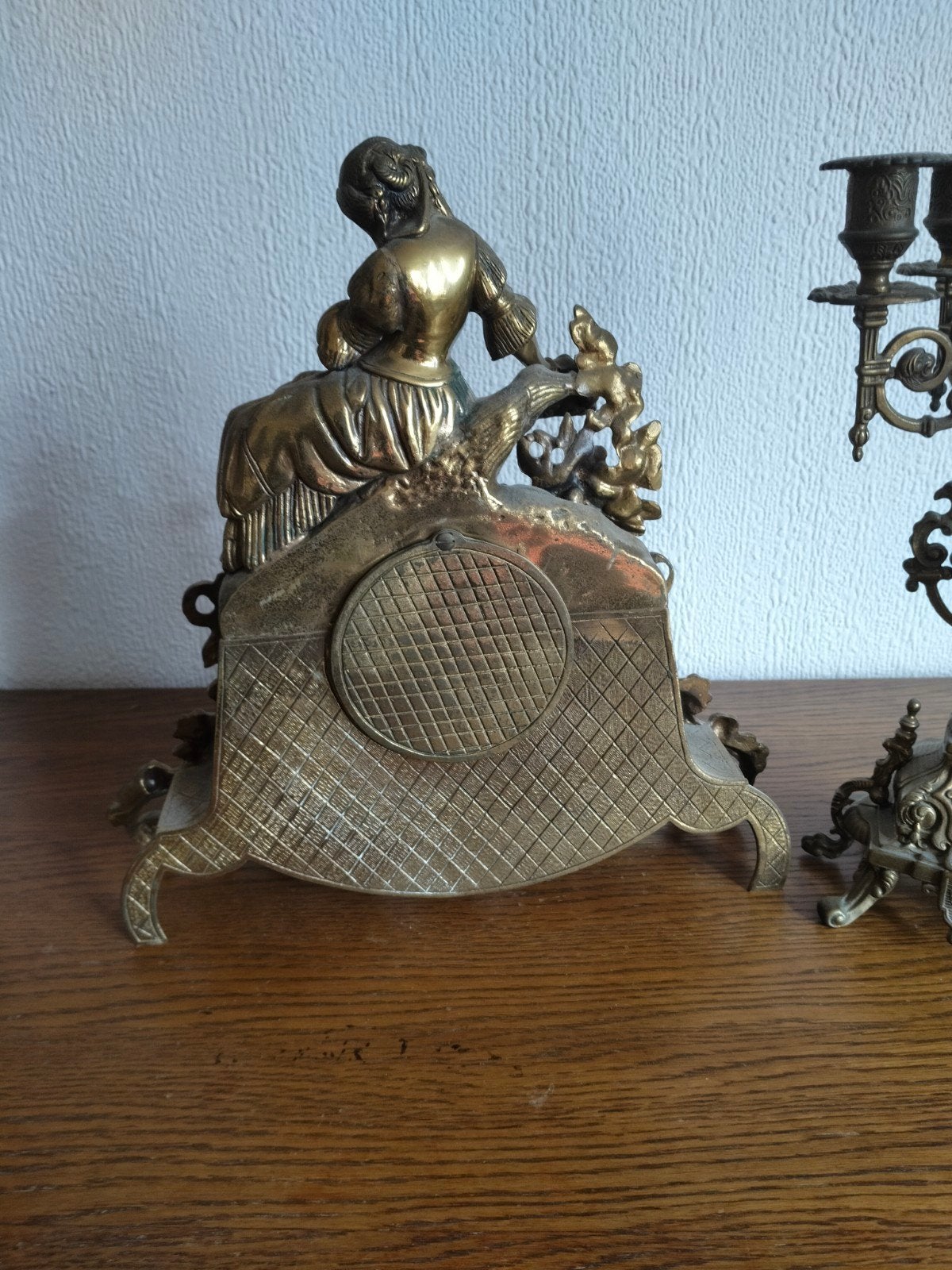 horloge et chandelier en laiton, Antiquités & Art, Enlèvement