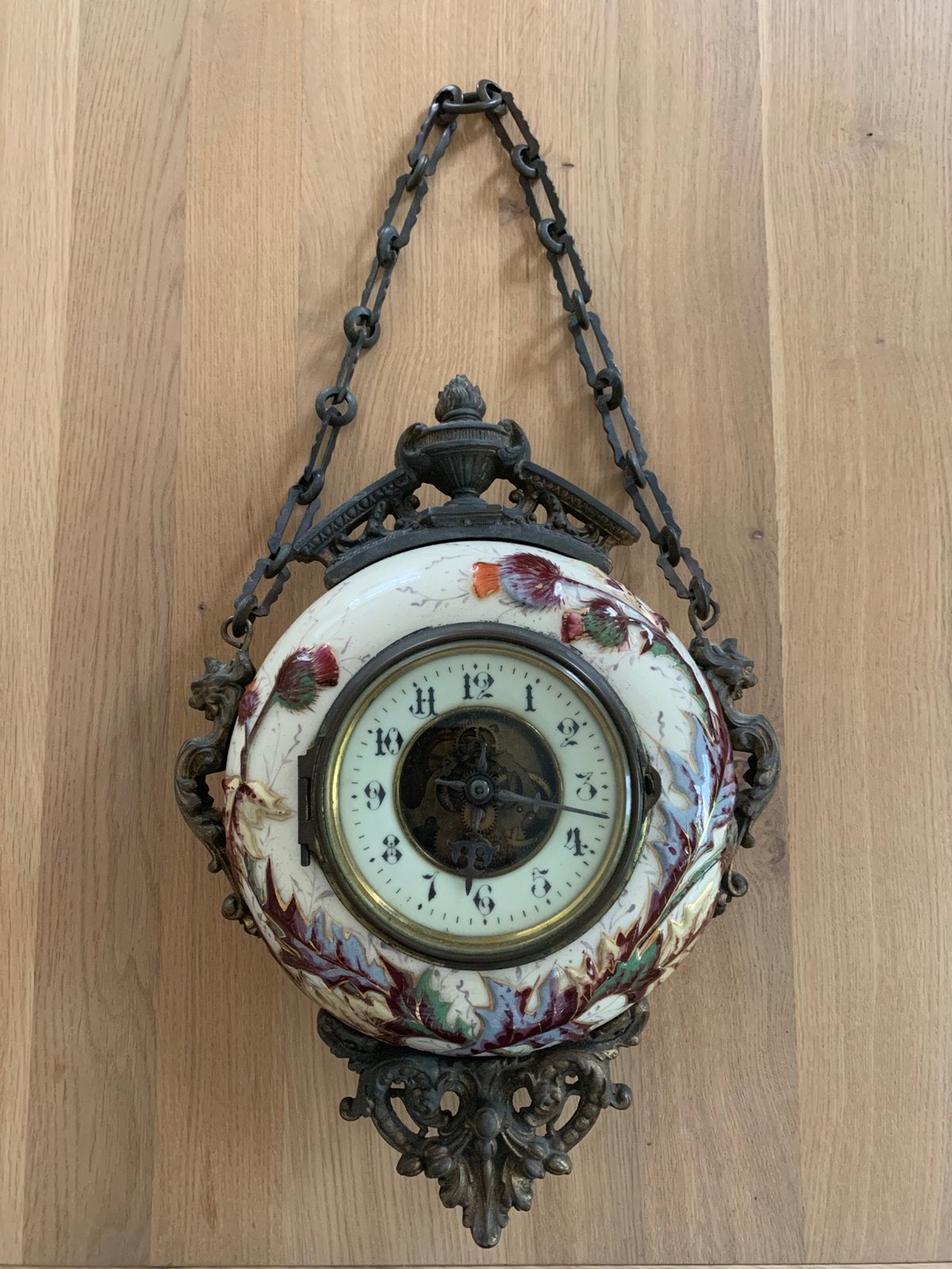 Antieke Franse Wandklok, Antiek en Kunst, Antiek | Klokken, Ophalen