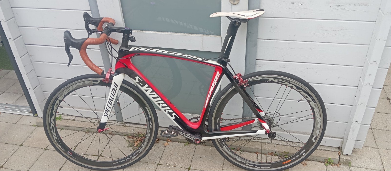 SPECIALIZED S-WORKS Campagnolo Record 11sp maat 54, 28 inch, Gebruikt, Carbon, Velgrem