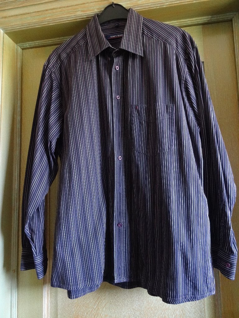 HEMD "KINGS ROAD" MAAT 44, Kleding | Heren, Blauw, Ophalen of Verzenden, Gedragen, Halswijdte 43/44 (XL)