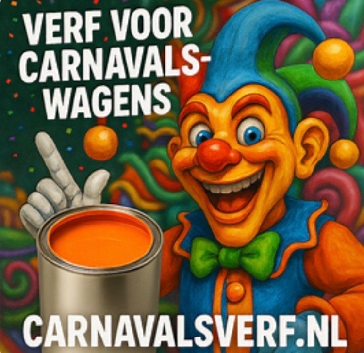 Peinture de carnaval - construction de voitures de carnaval, Bricolage & Construction, Neuf, Moins de 5 litres, Enlèvement ou Envoi