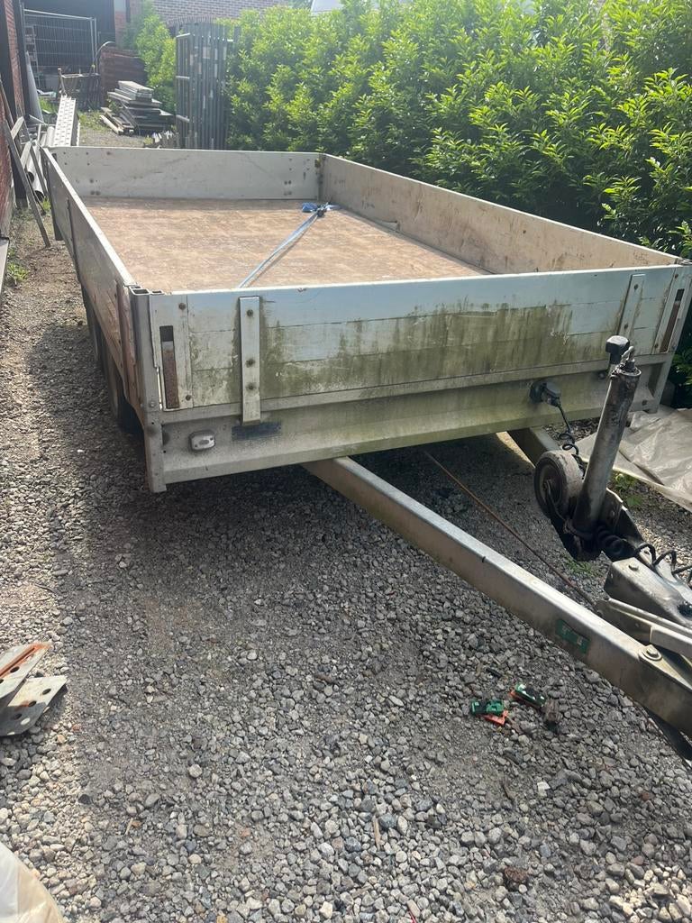 Anssems PSX 3000 dubbelas plateauwagen, Auto diversen, Aanhangers en Bagagewagens, Ophalen, Gebruikt