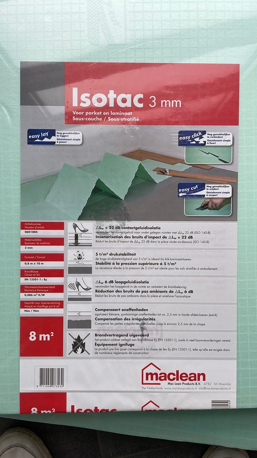 Isolatie vloer, Doe-het-zelf en Bouw, Ophalen, Nieuw, Minder dan 4 cm, Vloerisolatie