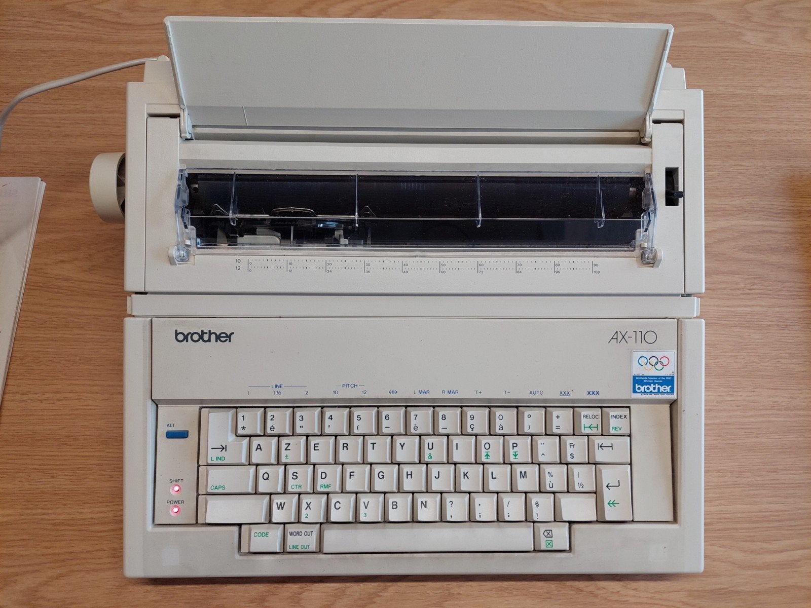 Brother AX 110 elektronische schrijfmachine, Diversen, Typemachines, Ophalen
