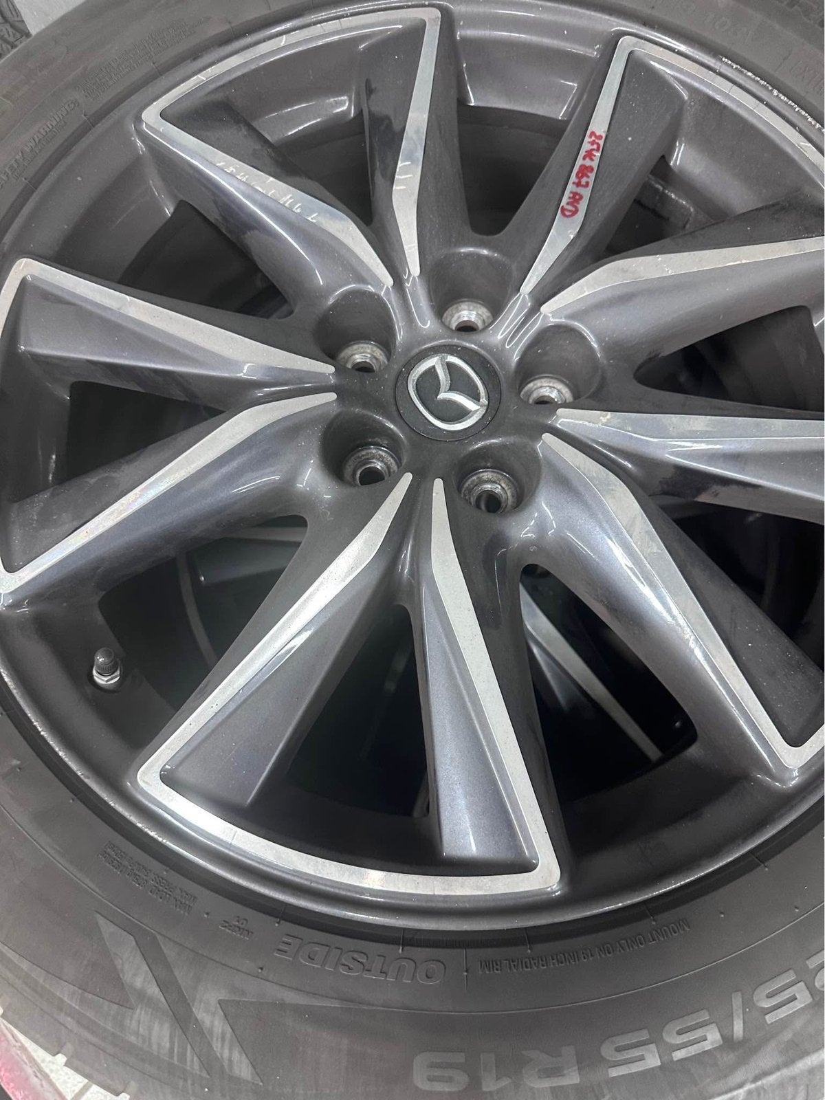 Jeu complet de roues d’été Mazda CX-5 – Jantes OEM 19, Gebruikt, Banden en Velgen, Personenwagen, Ophalen