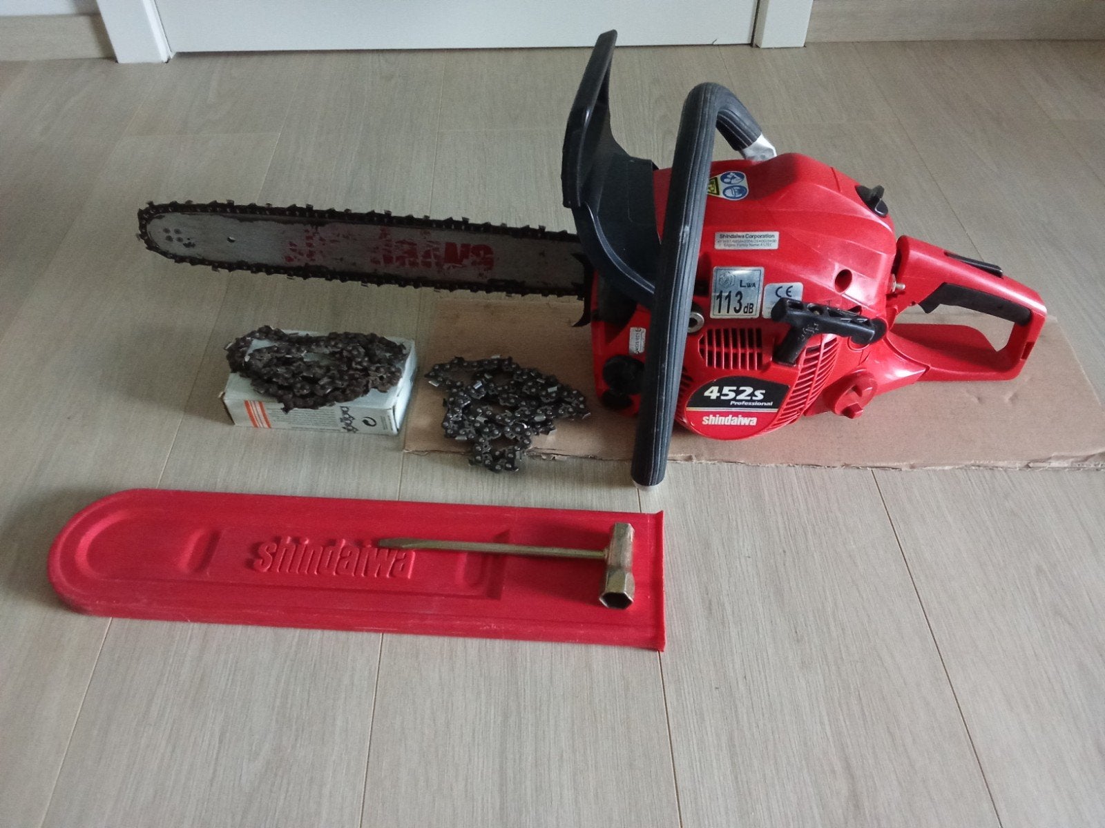shindaiwa 452 s 45 cc. 40 cm zaagblad als nieuw, Ophalen