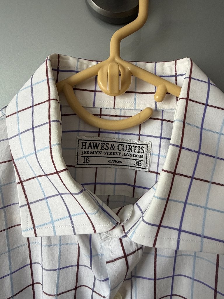 2 herenhemden Hawes & Curtis en Hackett (Londen), Kleding | Heren, Overhemden, Ophalen of Verzenden, Gedragen