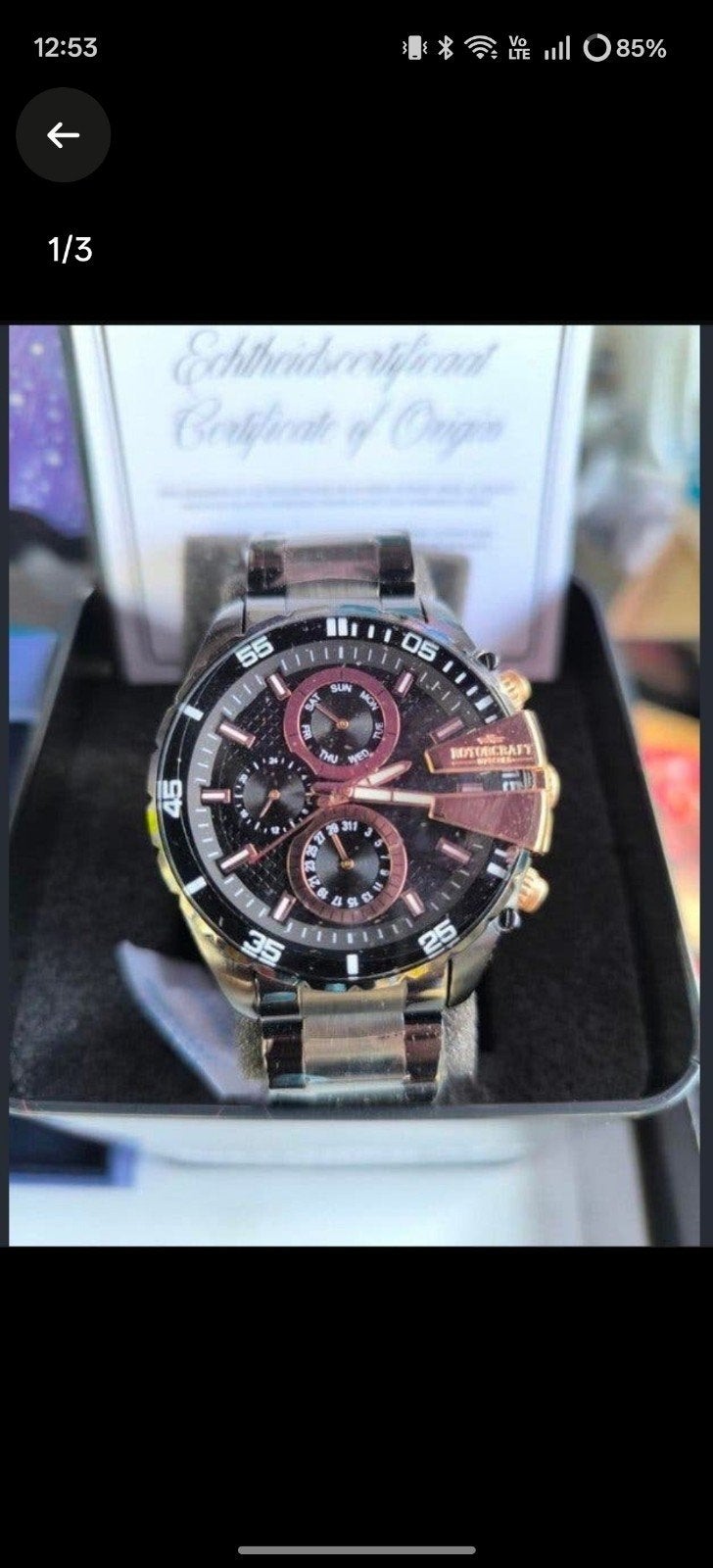 herenhorloge Rotorcraft, Staal, Polshorloge, Nieuw, Ophalen of Verzenden