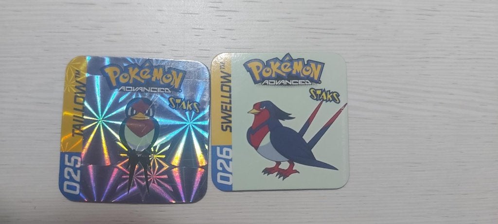 magneten speelgoed pokemon panini Tailow Swellow, Ophalen of Verzenden, Nieuw