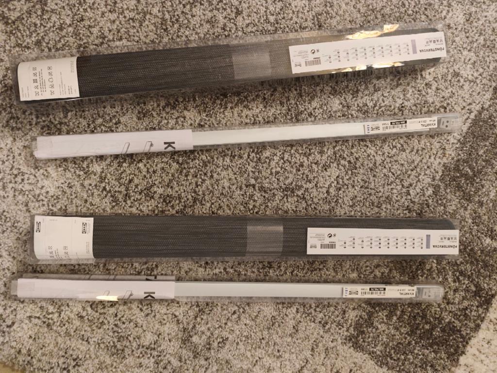 6 Japanse jaloezieën van IKEA +5 stangen, Huis en Inrichting, Stoffering | Gordijnen en Lamellen, Ophalen of Verzenden