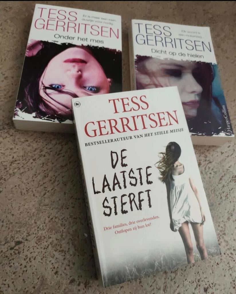 Tess Gerritsen set van 3, Boeken, Ophalen of Verzenden, Gelezen, Tess Gerritsen