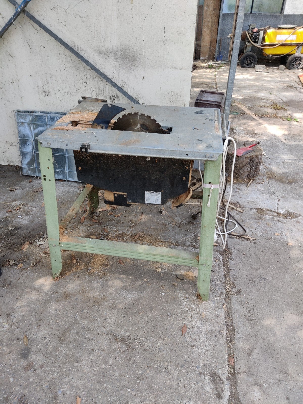 zaagmachine te koop, Ophalen