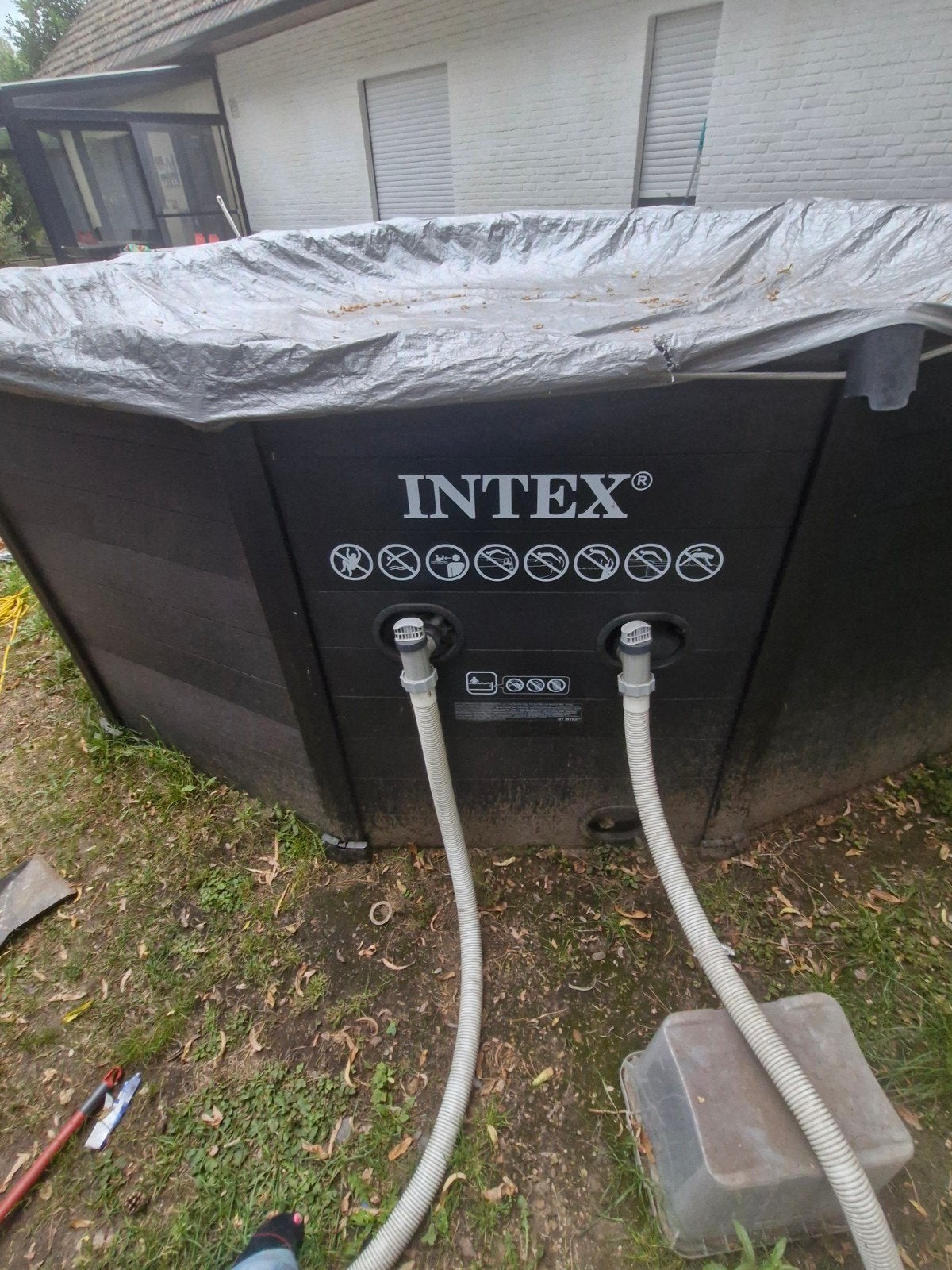 intex gray panel pool.
Luxe Intex Graphite Gray Panel Pool, Ophalen