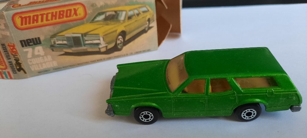Boîte d'allumettes 74d Cougar Villager L, Hobby & Loisirs créatifs, Enlèvement ou Envoi, Comme neuf, Voiture