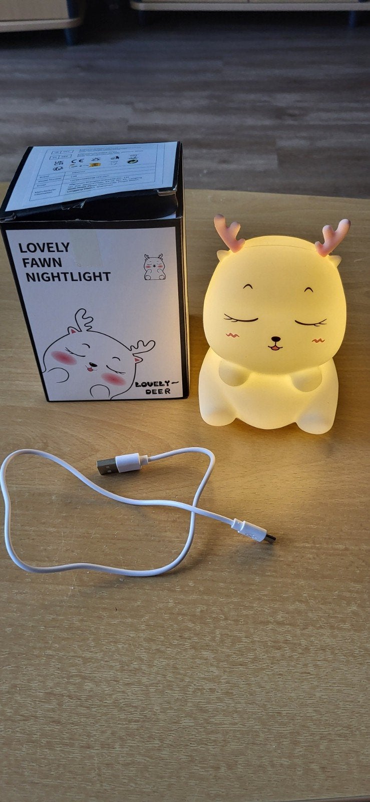 Lovely Fawn Nightlight, Ophalen, Zo goed als nieuw, Lamp