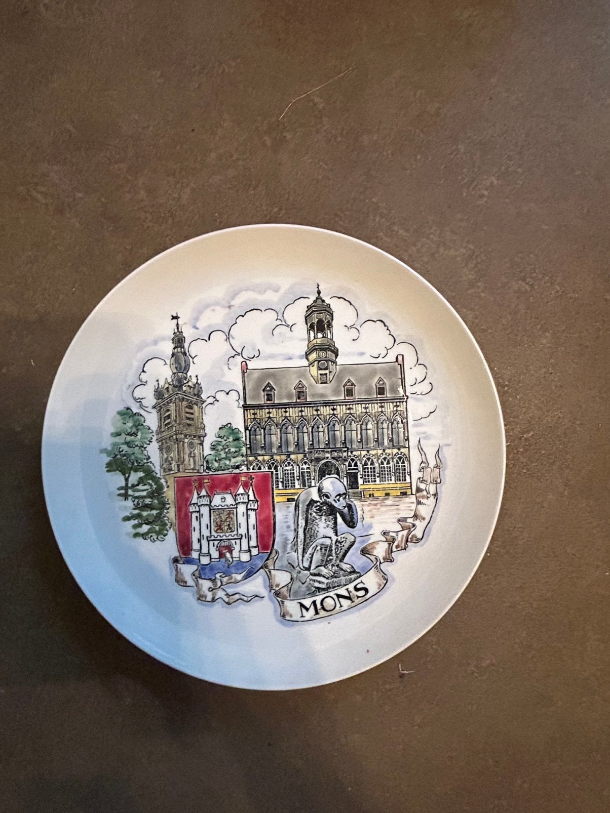 Assiette decorative Mons, Antiquités & Art, Enlèvement ou Envoi